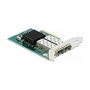 DeLOCK PCI Express x4 Tarjeta de Red Gigabit LAN con 2 Puertos SFP i82576 para PC, 1 Gbit/s