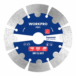 Workpro Disco diamantado segmentado profi ø125 x 22,2 mm