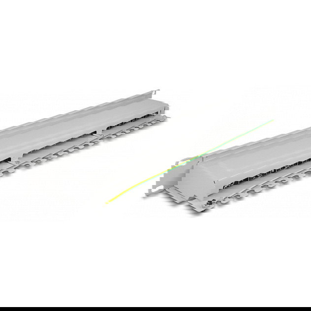 DeLOCK Panel de conexiones Patch Panel 19 pulgadas, 16 puertos Cat.6A, 1U, color gris, 482.6 x 44.5 x 100 mm DeLOCK Panel de conexiones Patch Panel 19 pulgadas, 16 puertos Cat.6A, 1U, color gris, 482.6 x 44.5 x 100 mm