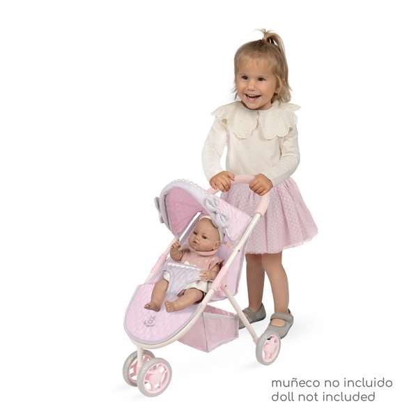 Decuevas Silla de Muñeca Sophie para Muñecas de hasta 50 cm - Silla de Ruedas de 3 Ruedas