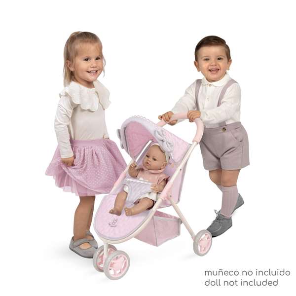 Decuevas Silla de Muñeca Sophie para Muñecas de hasta 50 cm - Silla de Ruedas de 3 Ruedas