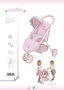 Decuevas Silla de Muñeca Sophie para Muñecas de hasta 50 cm - Silla de Ruedas de 3 Ruedas