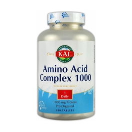 Kal Amino Acid Complex 100 tabletas - Complemento de aminoácidos predigeridos para deportistas