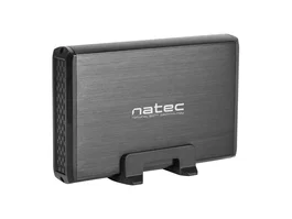 Natec Genesis NKZ-0448 Caja Externa para Disco Duro HDD 3.5" SATA USB 3.0 5 Gbps - Negro, Convierte HDD Interno en Externo