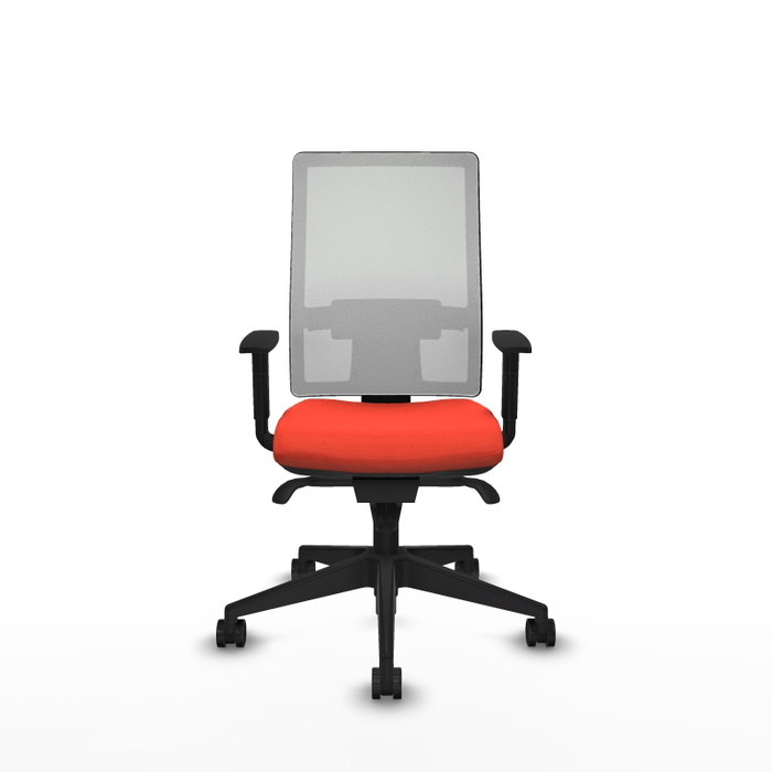 PIQUERAS Y CRESPO Silla de oficina Horna Naranja oscuro y Blanco