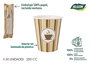 Algon Set 30 Vasos de Cartón para Café 250 cc (15 Unidades)
