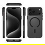4smarts Funda Design Case Aero para iPhone 17 Pro Max Negro Transparente 541642