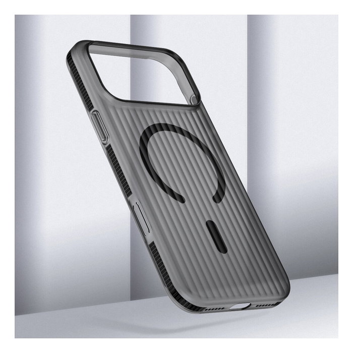 4smarts Funda Design Case Aero para iPhone 17 Pro Max Negro Transparente 541642