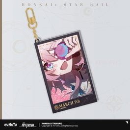 Honkai: Star Rail Llavero Countdown Departure Series March 7th Glitter 9 cm