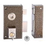 CVL Cerradura de sobreponer 156-BR/1-70 Derecha Pintada con Cilindro Redondo