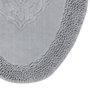 Mijölnir Juego de Alfombrillas de Baño 000418, Algodón 100%, Gris, 50x60cm y 60x100cm