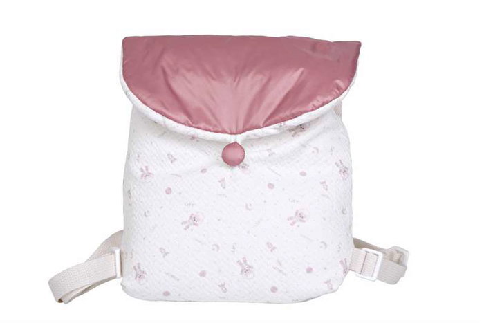Muñecas Arias Muñeca Elegance 45 cm Adi Rosa con Mochila - Muñeco de Peso para Niñas 3 Años en Español