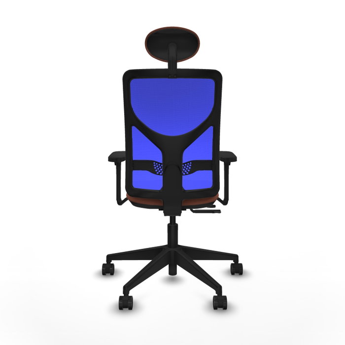 PIQUERAS Y CRESPO Silla de oficina Motilla con mecanismo Sincro/Traslack, Azul y Marrón PIQUERAS Y CRESPO Silla de oficina Motilla con mecanismo Sincro/Traslack, Azul y Marrón