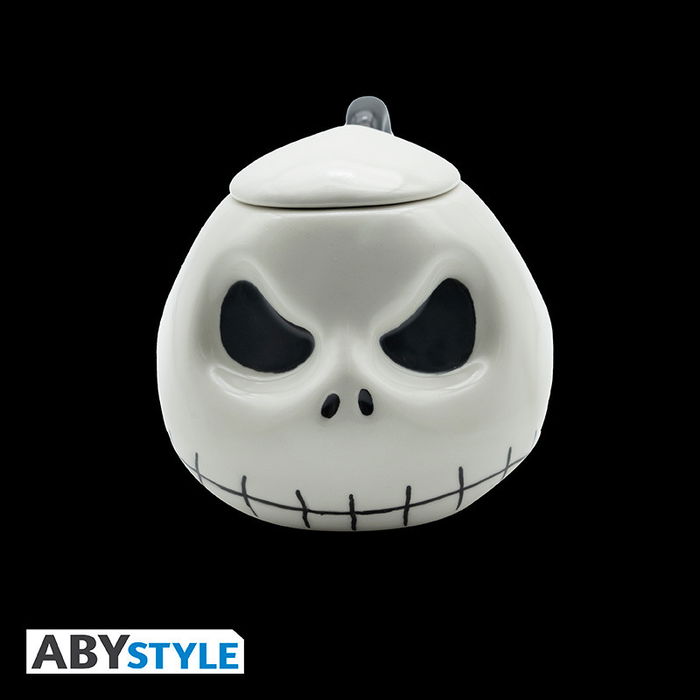 Abystyle Taza 3D The Nightmare Before Christmas - Jack Skellington, Efecto Brilla en la Oscuridad, Cerámica, 300 ml, para Fans y Colección