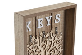 DKD Home Decor Perchero de Pared Árbol Natural Marrón