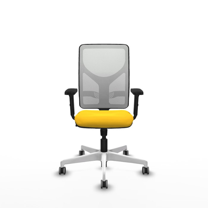 PIQUERAS Y CRESPO Silla de oficina Motilla con mecanismo Sincro, Amarillo y Blanco PIQUERAS Y CRESPO Silla de oficina Motilla con mecanismo Sincro, Amarillo y Blanco