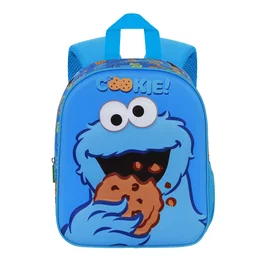 KARACTERMANIA Mochila 3D Monstruo de las Galletas Barrio Sésamo Azul 30cm