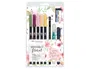 Tombow Set Watercoloring Floral 9 Piezas Rotuladores Doble Punta Tinta Base Agua