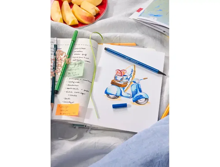 Stabilo Rotulador Pen 68 Acuarelable Azul Claro Punta Gruesa 1mm