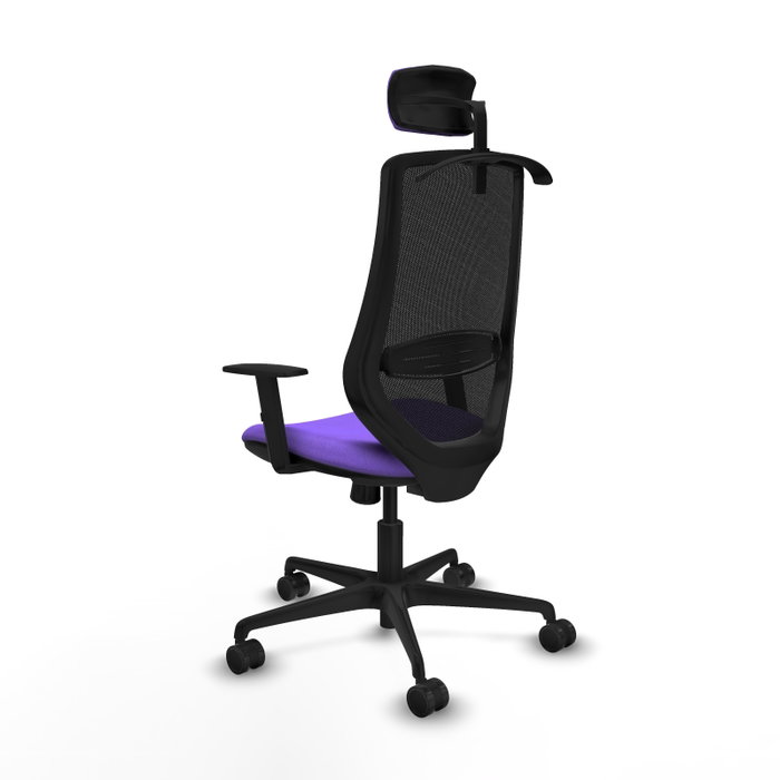PIQUERAS Y CRESPO Silla de oficina Mardos con mecanismo Sincro, Lila y Negro PIQUERAS Y CRESPO Silla de oficina Mardos con mecanismo Sincro, Lila y Negro