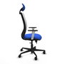 PIQUERAS Y CRESPO Silla de oficina Zulema con mecanismo Sincro/Traslack Azul y Blanco