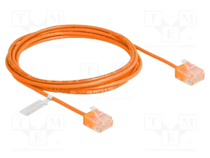 DeLOCK Cable de red RJ45 Cat.6 UTP Ultra Slim 2 m Naranja DeLOCK Cable de red RJ45 Cat.6 UTP Ultra Slim 2 m Naranja
