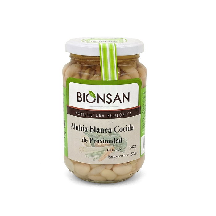 BIONSAN Alubias Blancas Cocidas ECO 220g BIONSAN Alubias Blancas Cocidas ECO 220g