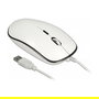 DeLOCK Ratón Óptico USB 12532, 4 Botones, 3200 DPI, Ambidiestro, Blanco, Con Cable USB Tipo A y Tipo C, Plug & Play para PC