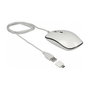 DeLOCK 12532 Ratón Óptico Ambidiestro 3200 DPI Blanco