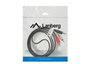 Lanberg Cable de Audio Estéreo Jack 3,5 mm a 2x RCA 1,5m Negro