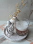 Aberto Design Velas de Concreto 31ST Conjunto de 4 Velas de Soya Blancas para Decoración Elegante y Ambiente Sereno
