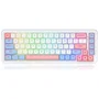 Redragon K709WBP-RGB-PRO Teclado Mecánico Inalámbrico RGB Blanco Layout Polaco 68 Teclas