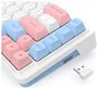 Redragon K709WBP-RGB-PRO Teclado Mecánico Inalámbrico RGB Blanco Layout Polaco 68 Teclas