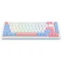 Redragon K709WBP-RGB-PRO Teclado Mecánico Inalámbrico RGB Blanco Layout Polaco 68 Teclas