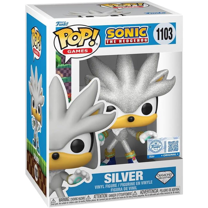 Funko POP Sonic The Hedgehog Silver Exclusive Figura Vinilo en Caja Regalo