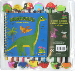 SUSAETA EDICIONES Dinosaurios con 12 lápices