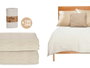 Giftdecor Colcha de Rombos Beige 180x260cm
