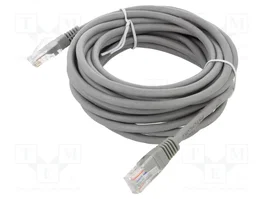 ART Patch Cord U/UTP Cat 5e RJ45 5m Gris CCA