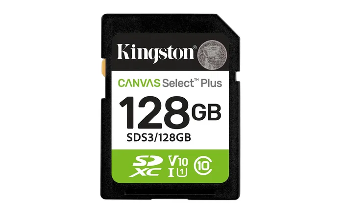 Kingston technology 128 gb sdxc canvas select plus gen3 150 mb/s c10 uhs-i u1 v10