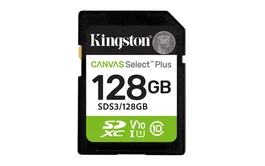Kingston technology 128 gb sdxc canvas select plus gen3 150 mb/s c10 uhs-i u1 v10