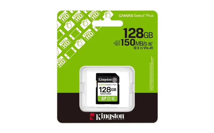 Kingston technology 128 gb sdxc canvas select plus gen3 150 mb/s c10 uhs-i u1 v10