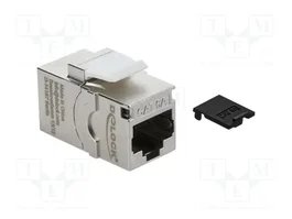 DeLOCK 90994 Módulo Keystone Cat.6A de RJ45 a RJ45 con tapa de protección contra el polvo