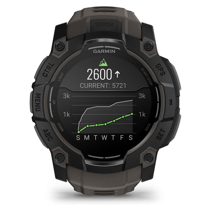 Garmin Instinct 3 AMOLED 50mm Schwarz Reloj Inteligente GPS Unisex con Pantalla AMOLED, 4GB, 10 ATM