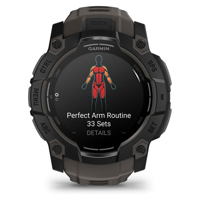 Garmin Instinct 3 AMOLED 50mm Schwarz Reloj Inteligente GPS Unisex con Pantalla AMOLED, 4GB, 10 ATM