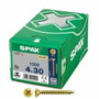 Spax Tornillo Universal Yellow Cabeza Plana 4x30mm Pozidriv Z2, 1000 unidades