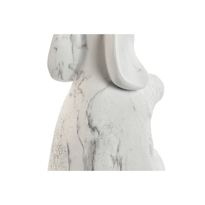 DKD Home Decor Set de 2 Sujetalibros de Resina Elefante Blanco y Gris