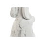 DKD Home Decor Set de 2 Sujetalibros de Resina Elefante Blanco y Gris
