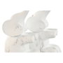 DKD Home Decor Set de 2 Sujetalibros de Resina Elefante Blanco y Gris
