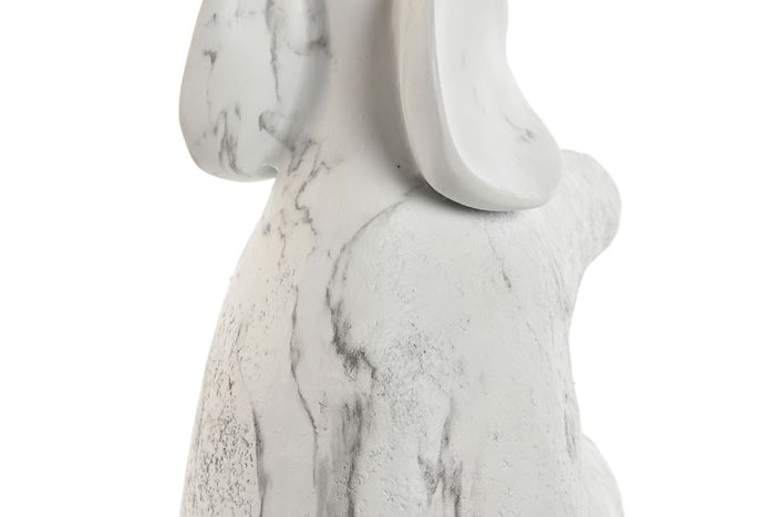 DKD Home Decor Sujetalibros Colonial Blanco Gris Resina Set de 2 Piezas 9 x 29.5 x 14.5 cm