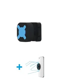 Mobilis 044003 Soporte Pasivo Universal de Pared para Smartphone y Tablet, Mecánico y Magnético, Uso Interior, Negro